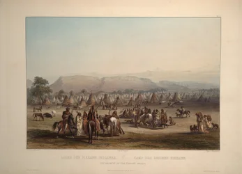 Campamento de los indios Peikann